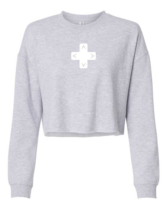 D-Pad Crop Crewneck Sweatshirt