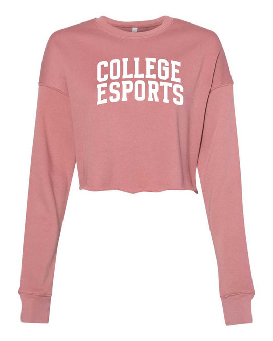 College Esports Arch Crop Long Sleeve Tee