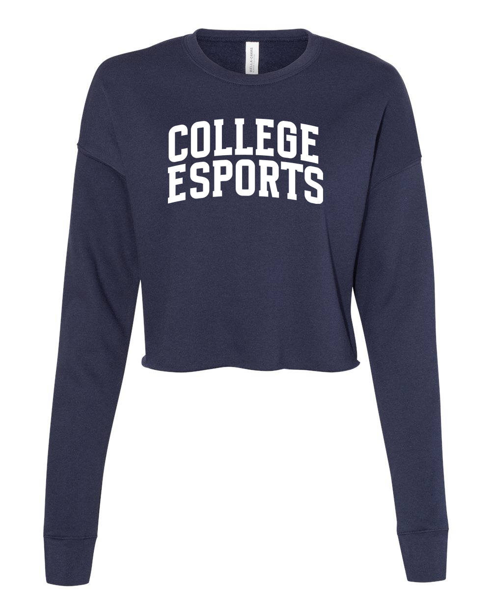 College Esports Arch Crop Long Sleeve Tee