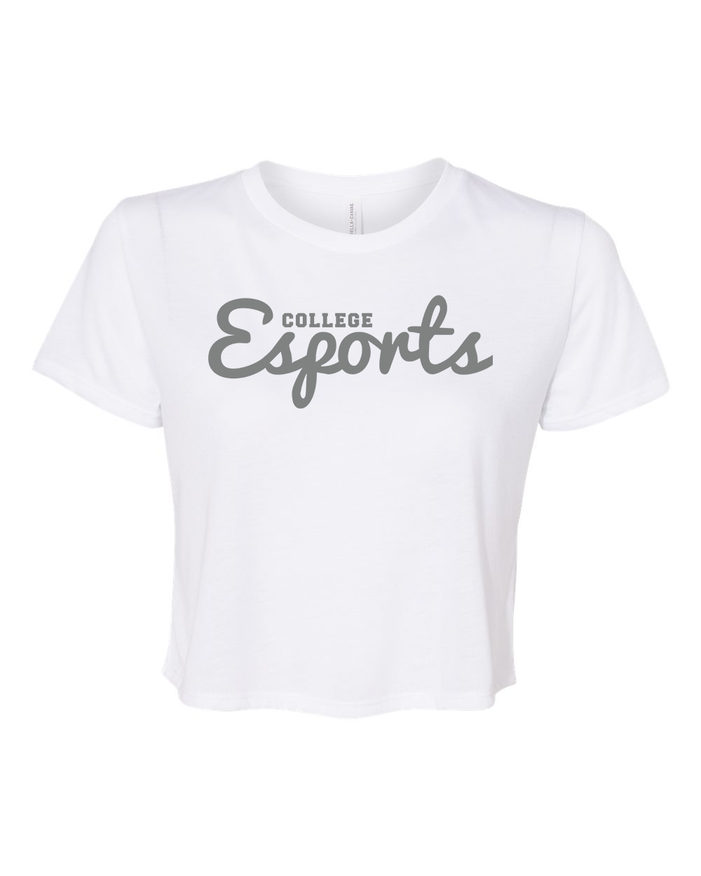 College Esports Vintage Script Ladies Crop Tee