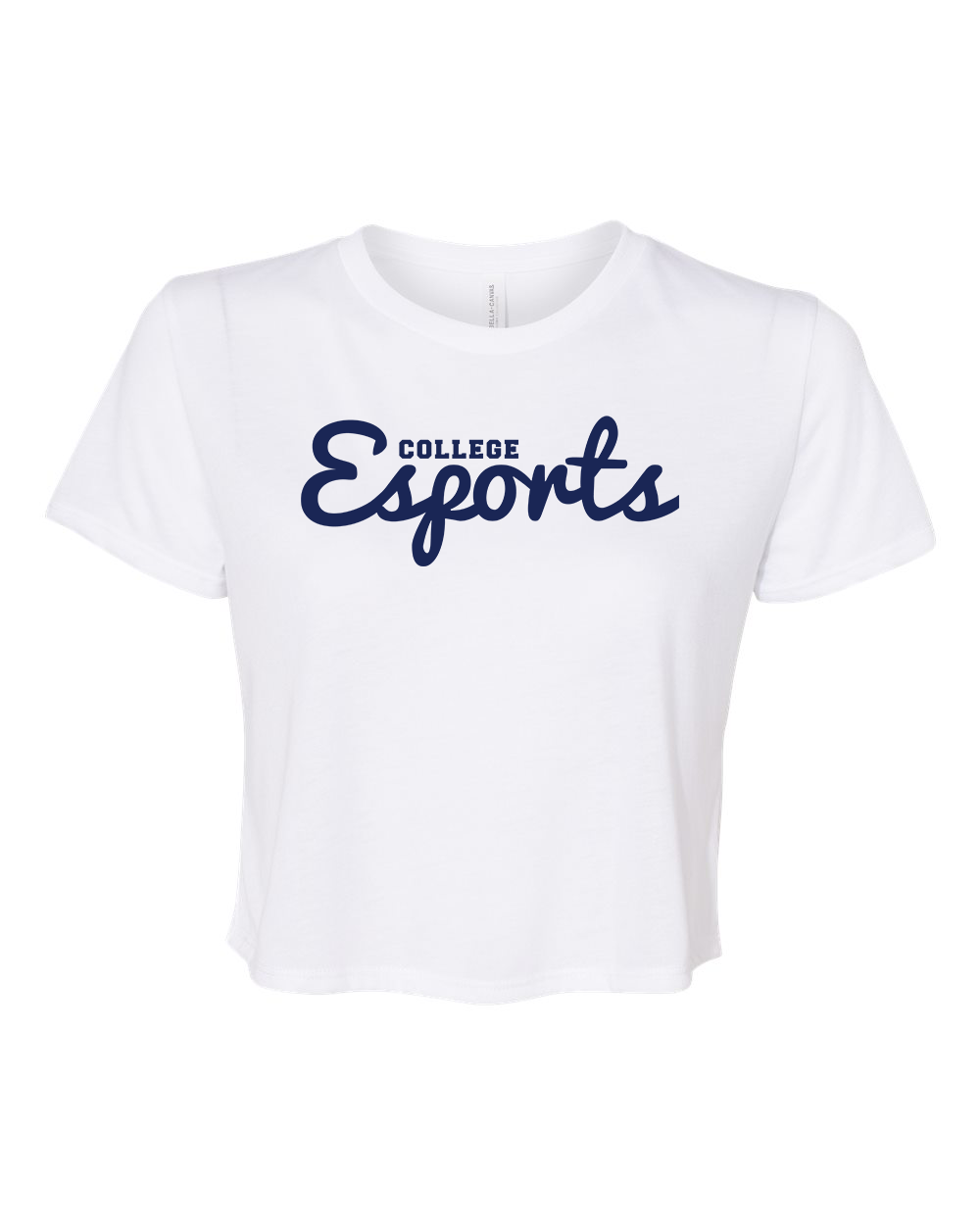 College Esports Vintage Script Ladies Crop Tee