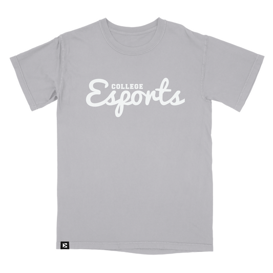 College Esports Vintage Script T Shirt